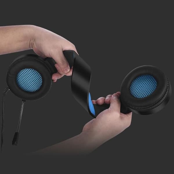 Peliheadset 7.1-tilaäänellä stereo, helppo plug-in-versio
