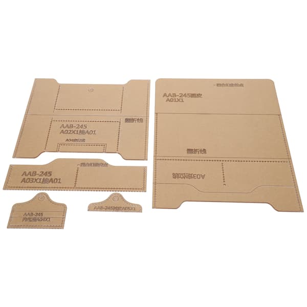 Acrylic Template Tool Long Wallet Pattern DIY Leather Transparent Handmade Accessories AAB-245