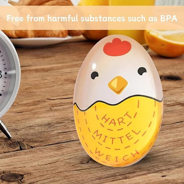 Eggtimer, Eggklokke – Fargeskiftende Timer for Perfekt Kokte Egg_TF_TF 4 - Pakke 4 - Pack