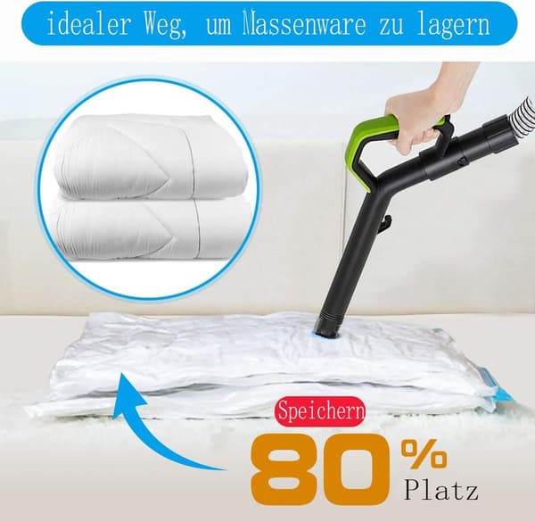 10-pack vakuumförpackningsväskor 100x80cm, 80x60cm, 60x40cm förvaringspåse resa
