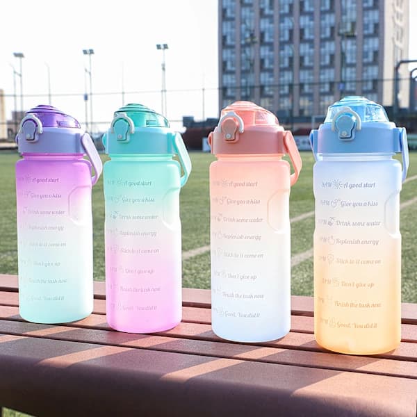 Urheiluvesipullo Juomamuki Vaaleanpunainen 2000ml