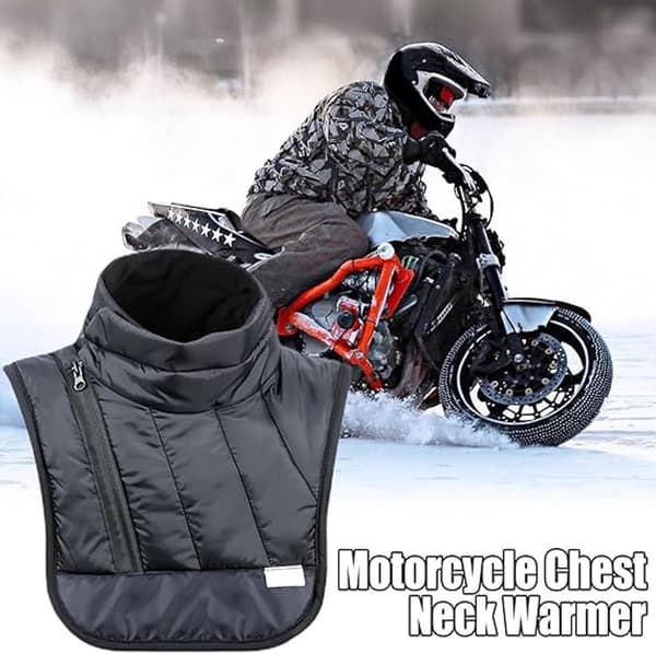 Motorcycle Neck Warmer, Windproof Waterproof, Black, S/M Short Style, for Cycling and Skiing