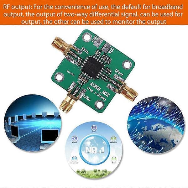 AD831 Højfrekvens Ducer RF Mixer Modul 500MHz Båndbredde RF Frekvensomformer