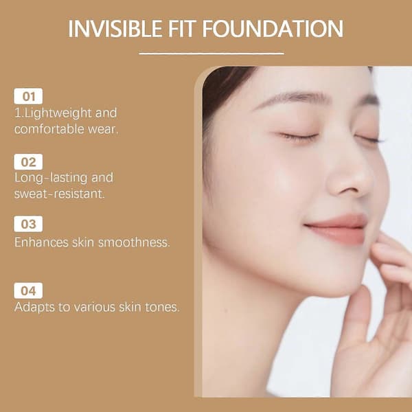 Zephoco Two-in-one Color Changing Foundation Moisturizing, Smudge-proof, Matte, Natural, Daily Coverage Foundation