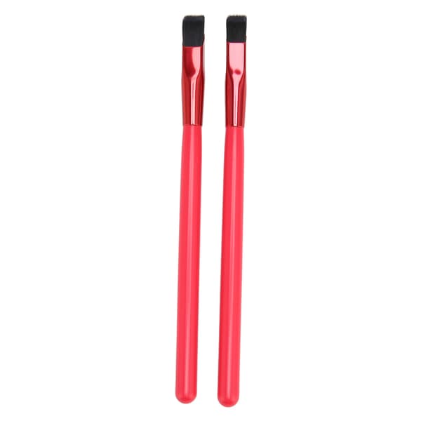 2st Eyebrow Makeup Brush Red Portable Multifunctional Angled Eyebrow Brush for Daily Use