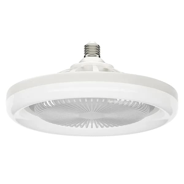 LED Fan, Lamp with E27 Socket, Rotating Mini Ceiling Fan Lamp, with Remote Control