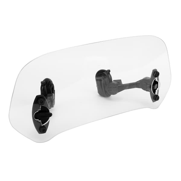 Motorcycle Windshield Extension Riser Windscreen Adjustable Wind Rain Air Deflector Add-on Spoiler Screen (Clear)