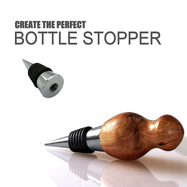 Wine Stopper, 10 pcs Reusable Bottle Stoppers with Leak-Proof Airtight Seal, DIY Wine Stopper for Bar, Weekend