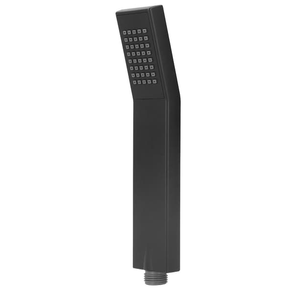 Flat High Pressure Shower Head, Matte Black, G1/2 KLB