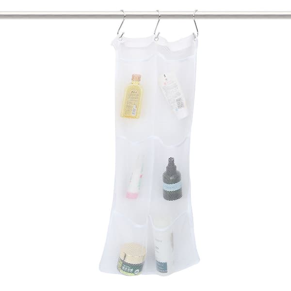 Hanging Mesh Shower Organizer Large Shower Caddy Bathroom Accessories (S-shaped Hook)