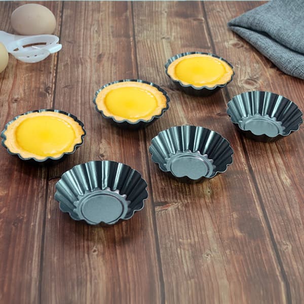 1/3/5 stk/sett Eggterteform Rustfritt stål Bakeform Kjøkkenbakeredskap 5 STK 5PCS
