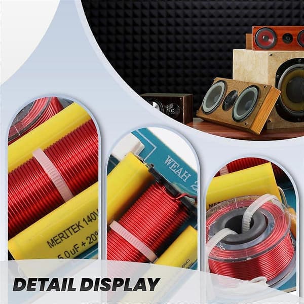 120W 2-vejs Audio Frekvensdeler DIY Bashøjttaler Subwoofer Crossover Tilbehør 2800Hz