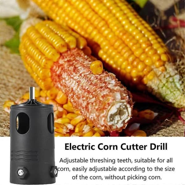 Corn Peeler Adjustable Automatic Kernel Remover Tool Automatic Corn Kernel Separator Drill Attachment