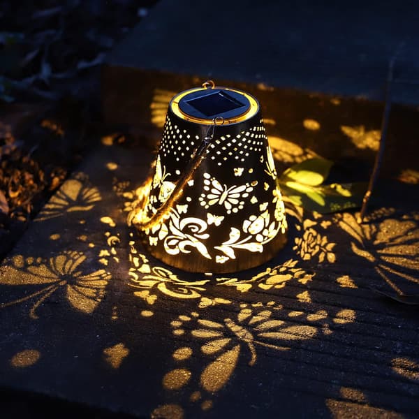 (Sommerfugl) Udendørs Have Solcellelampe, Dekorativ Udendørs So