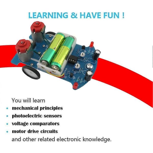 Practice Soldering, Learn Electronics, Smart Car Soldering Project, DIY Kit