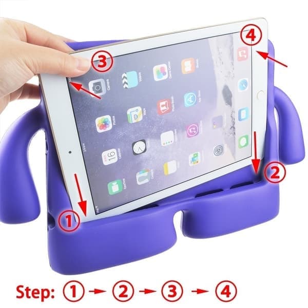 Hard foam iPad case like iGuy, iPad mini, purple—pa