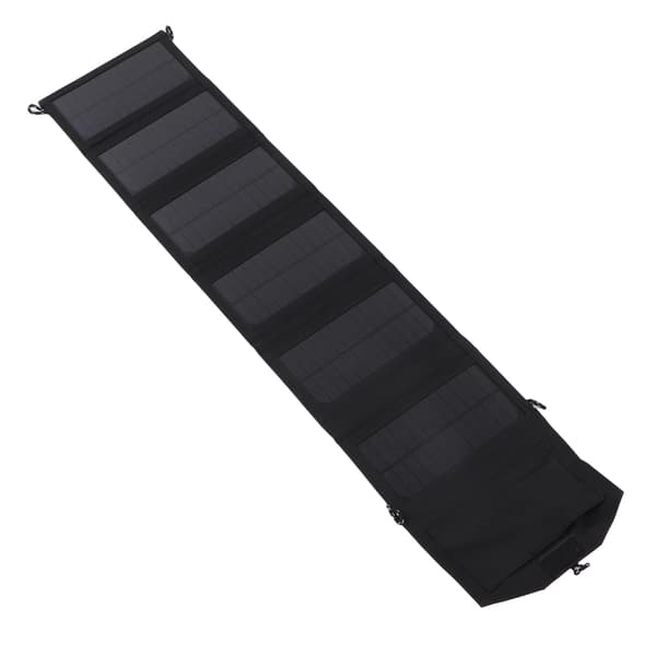 Sammenleggbart solcellepanel 6 bretter 2 USB-porter 20W hurtiglading monokrystallinsk bærbart sammenleggbart solcellepanel for camping
