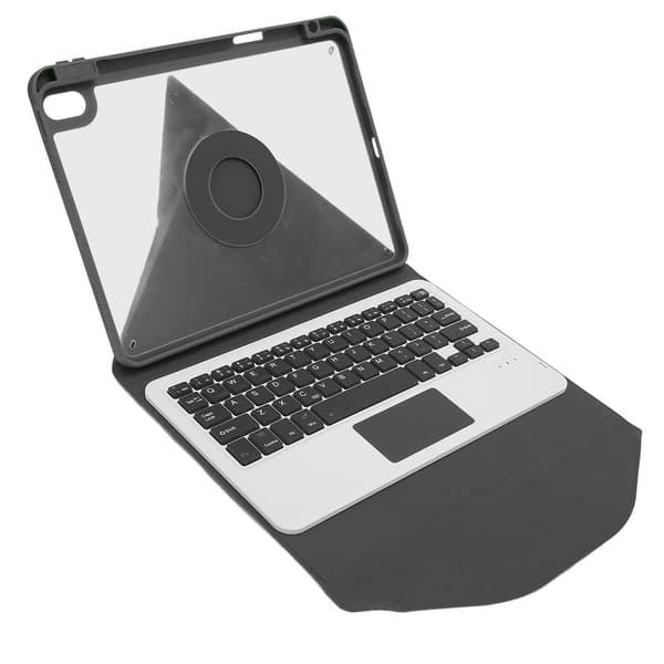 Keyboard Case with Wireless Keyboard, Trackpad, Built-in Pen Holder, Keyboard Case for IOS Tablet 9 8 7 Black