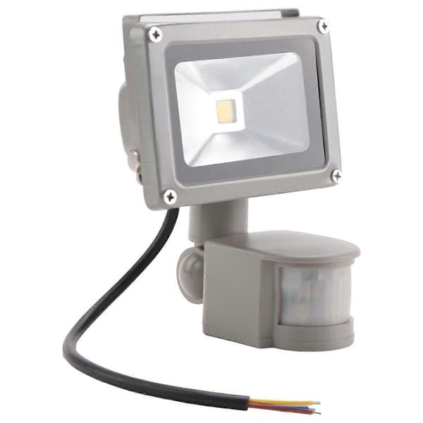 Varmhvit LED-spotlight med LED-belysning og PIR-bevegelsessensor (1