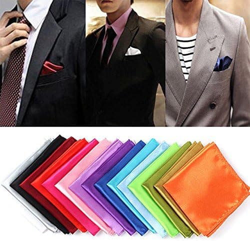 Satin 3-pack, Enfärgad Bröllop Herr Näsduk Kontor S