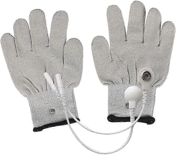 TENS Unit Gloves with Conductive Snap Electrodes for Trigger Finger
