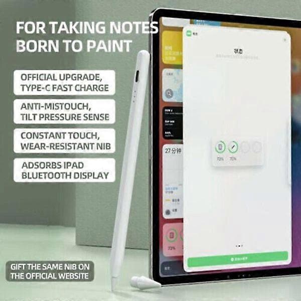Apple Pencil 2. generation stylus til iPad/iPad mini/Air/Pro - Fire lys