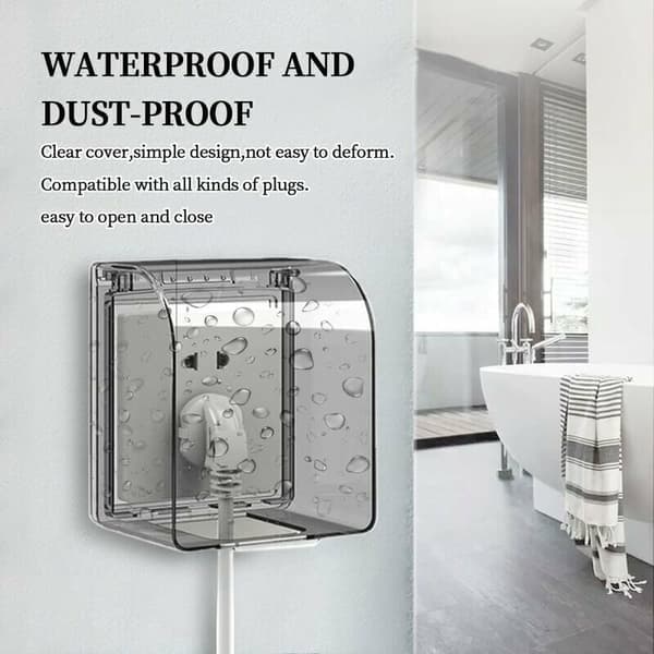 Child-safe Wall Socket Cover 86 Model Universal Waterproof Socket Protector 12.2×10.8×7.3 CM Waterproof Outdoor Sockets for Switches