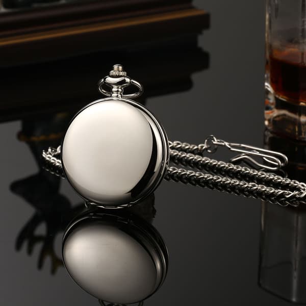 Double Opening Two-Sided Non-Automatic Mechanical Pocket Watch cl