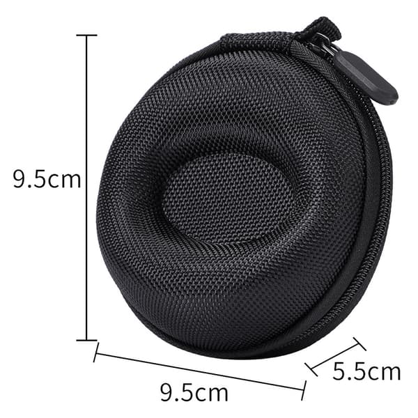2-pak Rejseetui til Ure, Simple Opbevaringsæsker til Ure med Lynlås til De Fleste Smarture og Armbåndsure