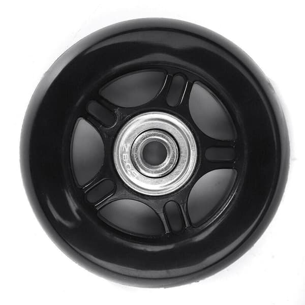 Sæt med 2 erstatningshjul til kuffert med aksler Sort 40mm18mm universalhjul til kuffert