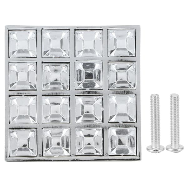 16 Grid Square Crystal Knob for Cabinet, Drawer, Cupboard KLB