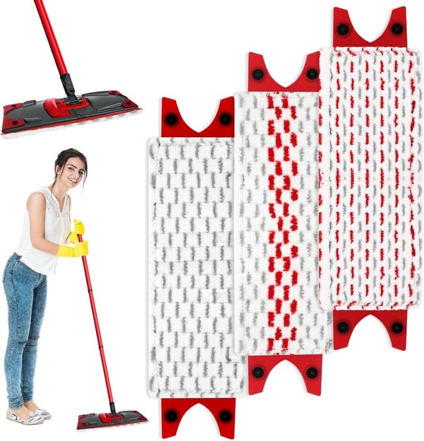 Pakke - Mikrofiberkluter - Egnet for Vileda Ultramax Flatmopp Erstatning - For Harde Gulv - Mopphode Erstatning