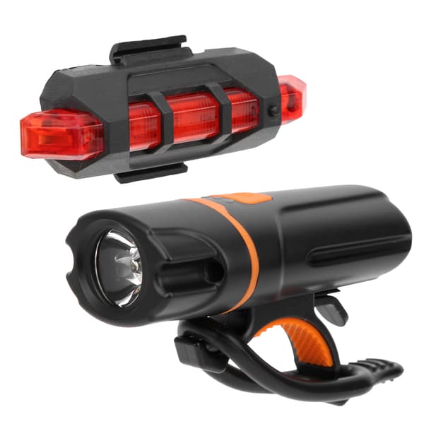 Integrated Bicycle Headlight Taillight USB Rechargeable High Brightness 6 Modes Night Riding Equipment
