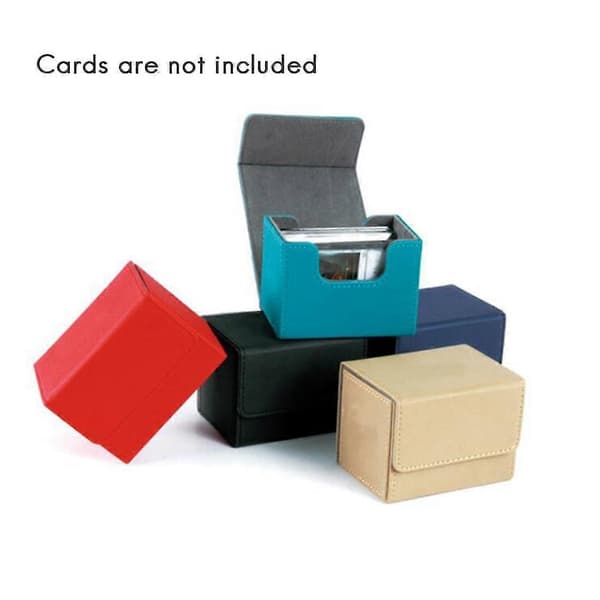 Card Box Side Loading Card Box Card Case For Yugioh Card Binder Holder 100+, Dark Blue