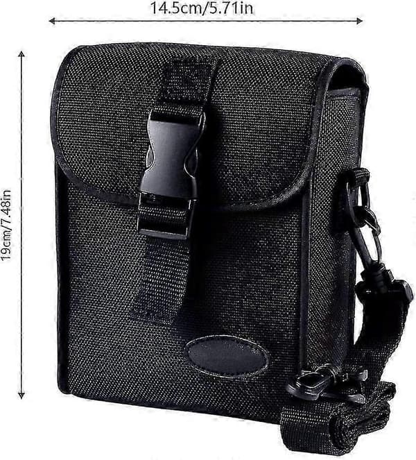 Binocular Case, Universal Binocular Case, Elegant and Robust, Oxford, Adjustable Straps, For 42mm Binoculars, Black
