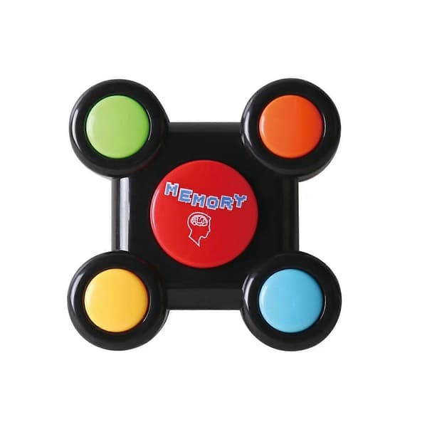 Memory Game Brain Teaser Puzzle Handheld Games with Light & Sound, Electronic Sequence Remember Challenge Repeat Game