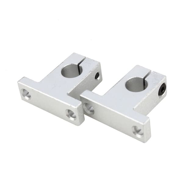2 stk. 12 mm lineær skinneakselstøtte til CNC-bord