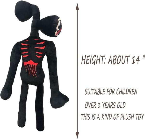Sireenipää Pehmolelu 35 cm Pehmolelu (Musta)