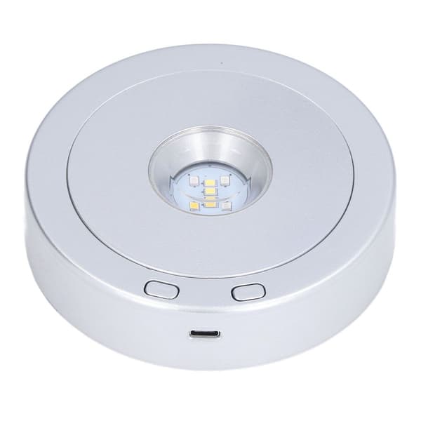 LED-displaybase, USB, RGB, farverigt lys, roterende krystal KLB