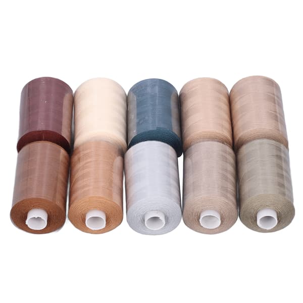 Sewing Machine Thread 10 Colors Gray Series Excellent Tensile Strength Polyester Embroidery Tool