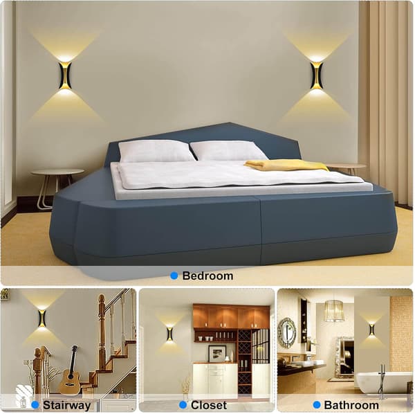 6W Creative Modern LED Wall Lamp Waterproof IP65 Alu