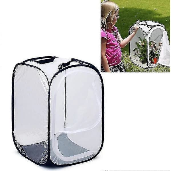 Sammenleggbart insekt- og sommerfuglhabitatnettbur 60*60*90cm