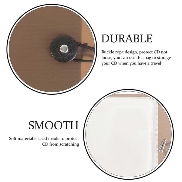 CD Organizer CD Storage Case for Home Use with 12 Disc Holders