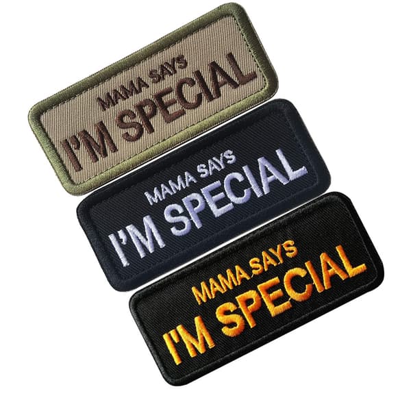 9x4cm Tilpasset Brodert Navnelapp
