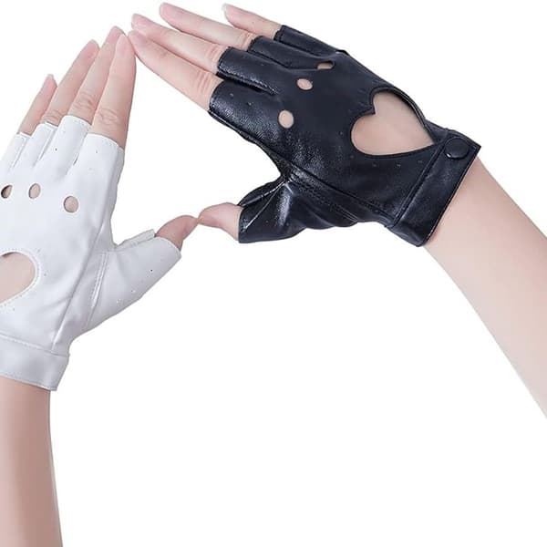 Danganronpa Hvid & Sort Monokuma Cosplay Halloween Handsker Cosplay Tilbehør KLB