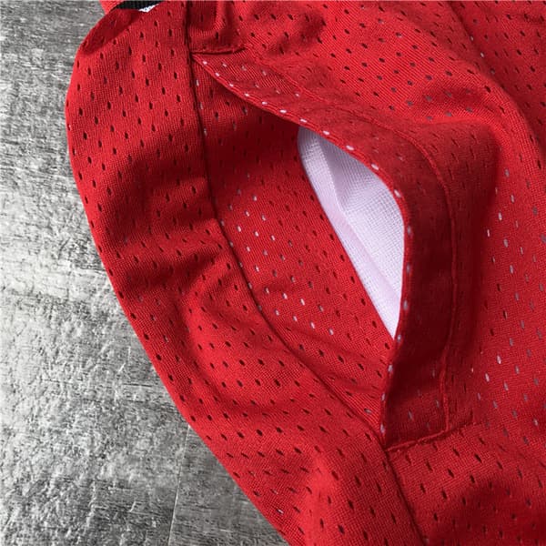 NBA Chicago Bulls Broderade Basketshorts Röda