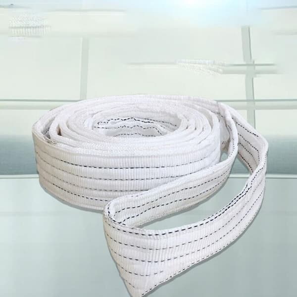 2tx1m Industrial Lifting Belt, Durable, White Flat, for Trailer, Lifting Sling, Load