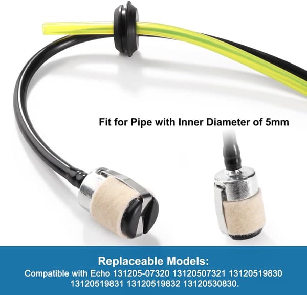 Pieces Chainsaw Filter Element - Chainsaw Fuel Filter - Compatible with Echo 13120507320 13120519830 125-527