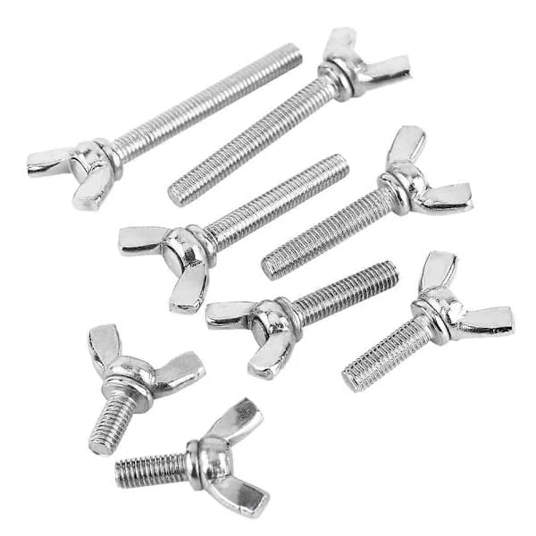 5 kpl M5 Siipimutterit Siipiruuvit Ruostumaton teräs Siipimutterit Ruuvit Peukaloruuvit [M5*10mm]