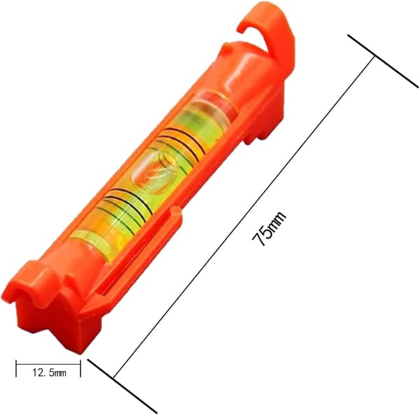 6 stk. vaterpass, 2,9 tommer mini vaterpass, hengende linje S